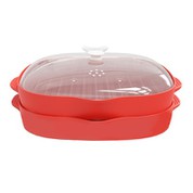 ถาดเบคอนไมโครเวฟสองชิ้น